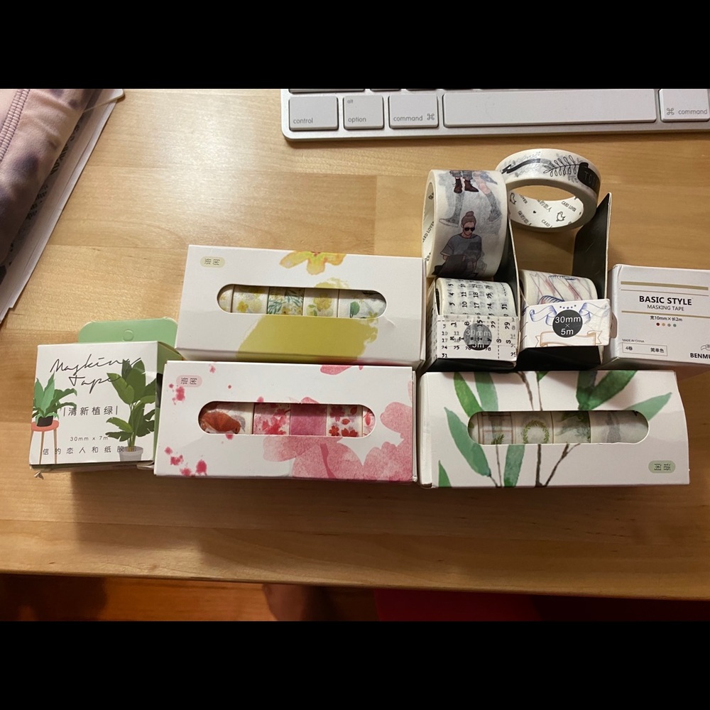 Notebook washi tape